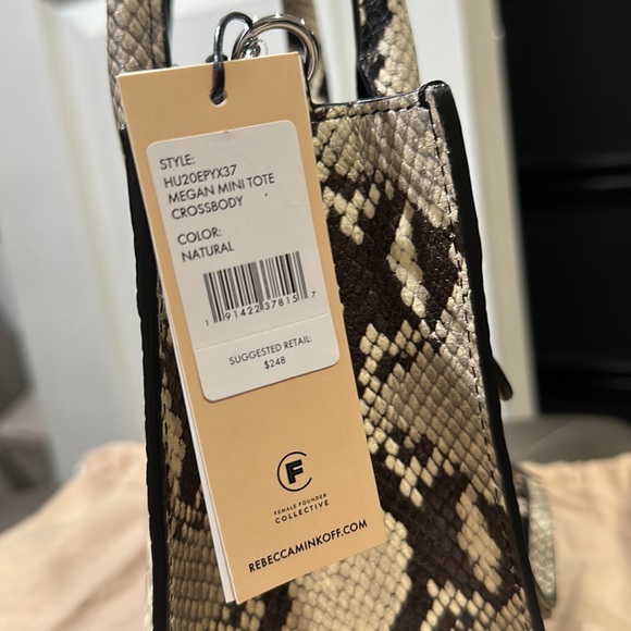 Rebecca Minkoff Megan Cross-Body Mini Tote in "Natural" - Picture 6 of 10